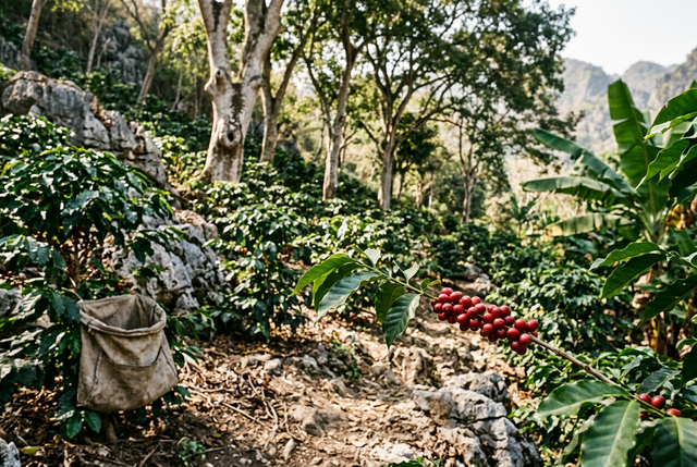 Koffie uit San Luis Potosí verloor de helft van zijn areaal