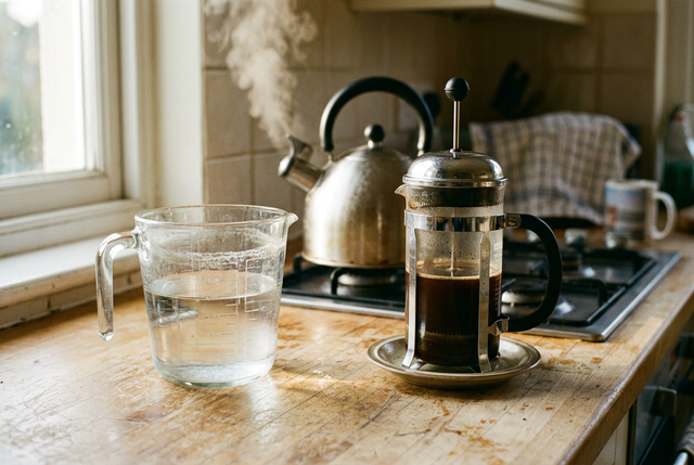 Brühwasser bewegte die Kaffeeextraktion erst bei zehnfacher Dosis