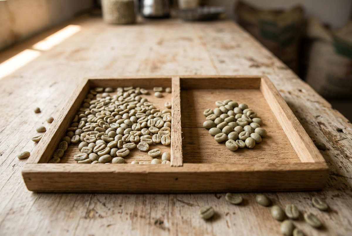Peaberry coffee beans dry faster and cup the same as the rest