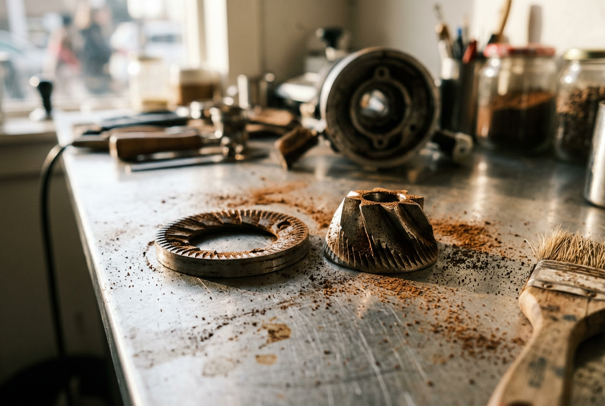 Conical burrs or flat burrs: what actually changes in the cup