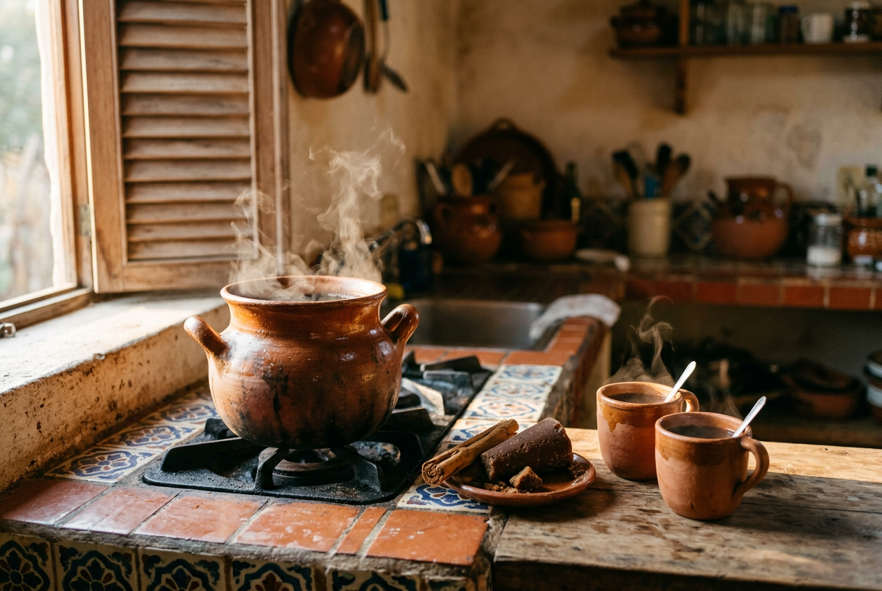 De Mexicaanse koffie die thuis blijft is meestal oploskoffie